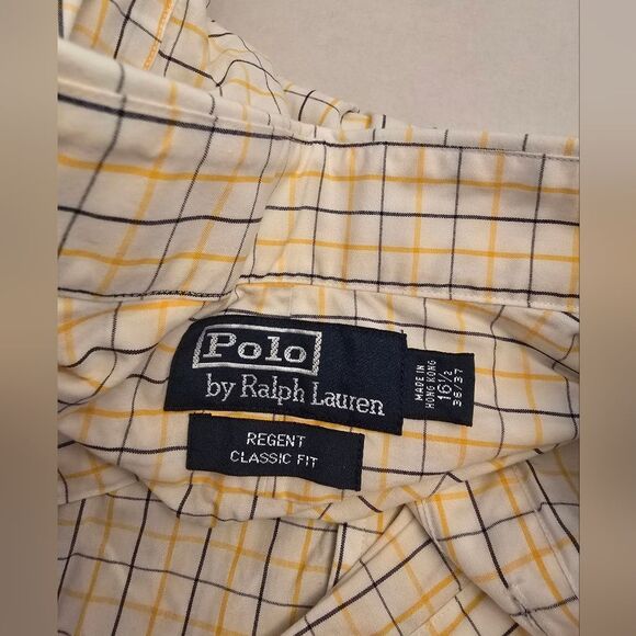 Polo By Ralph Lauren Regent Classic Fit Long Sleeves Button Down Shirt Size 16.5 - Picture 4 of 7